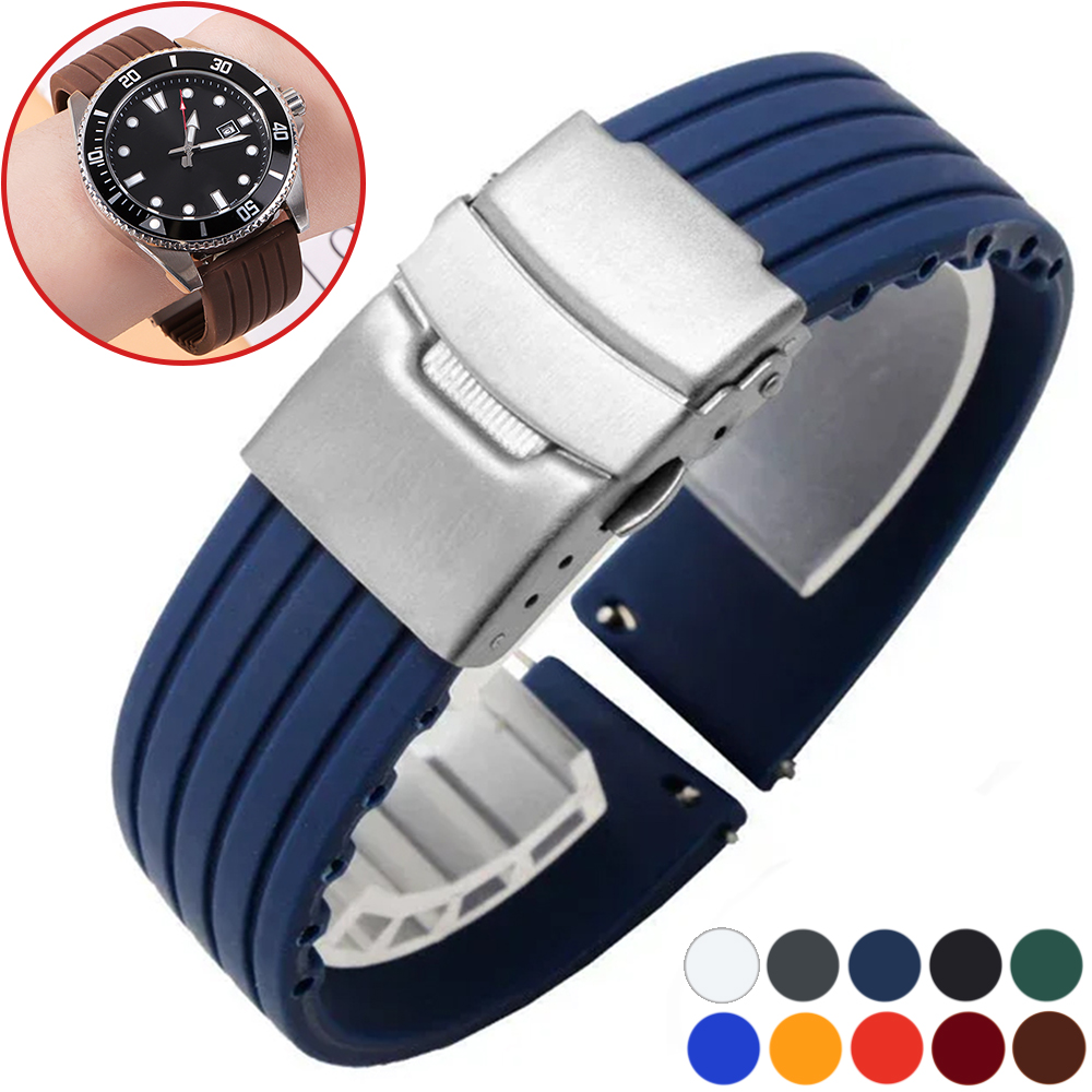 Silicone Band Replacement - Silicone Watch Band Quick Release Rubber