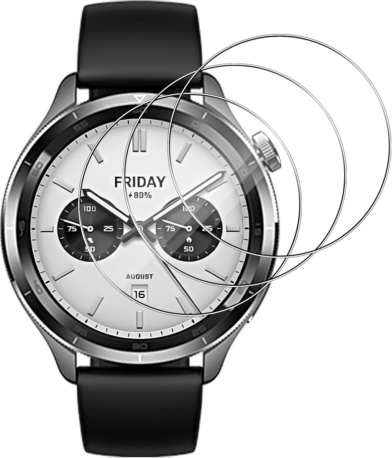 3PCS Tempered Glass Smartwatch - Xiaomi Smartwatch S4 Accessories ulasan dan harga