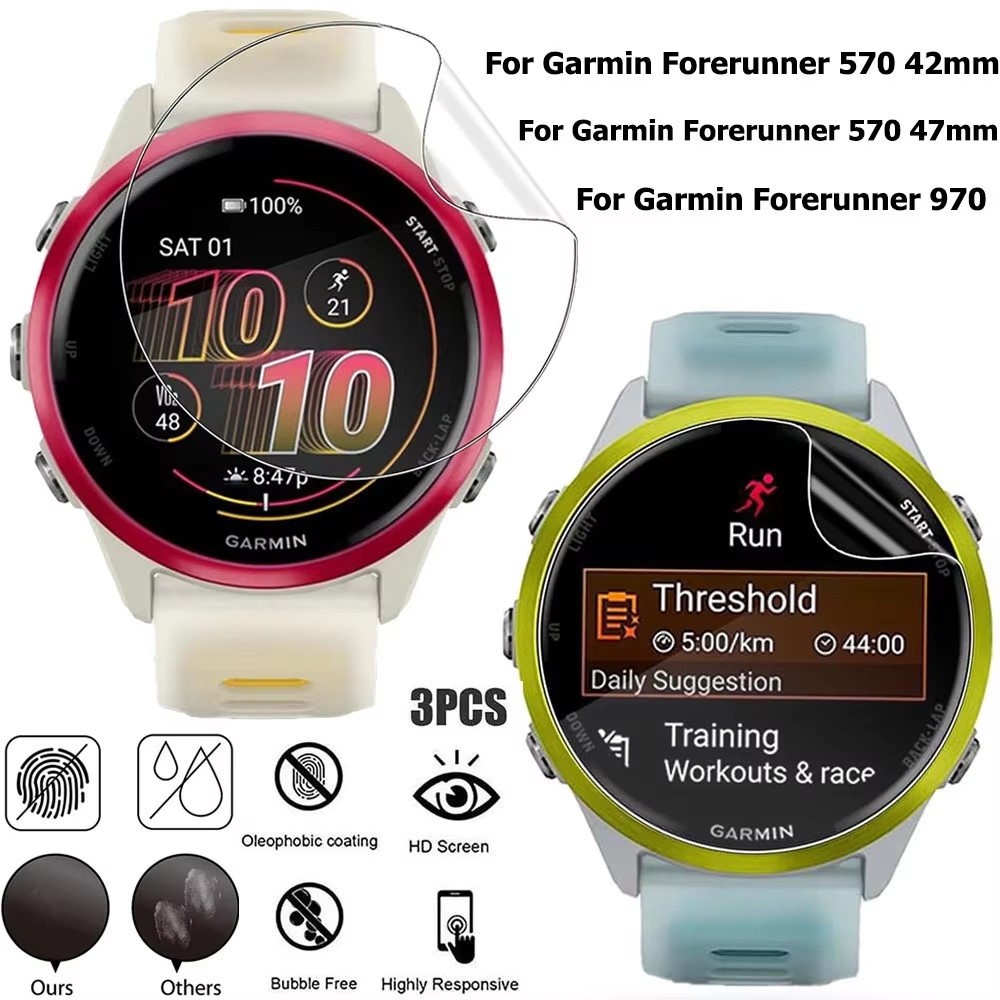 1-3Pcs Hydrogel Film For Garmi - Watch Face Protector ulasan dan harga