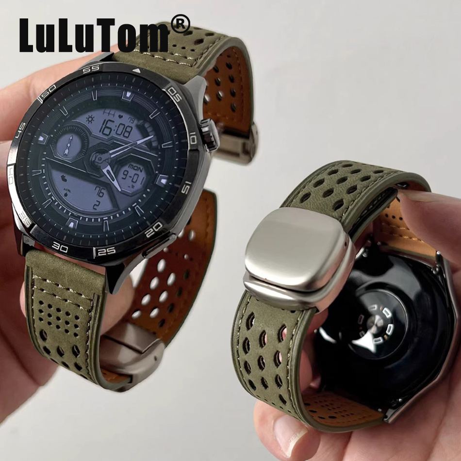 Crazy Horse Leather Magnetic W - Accessories For Galaxy Watch 5 ulasan dan harga
