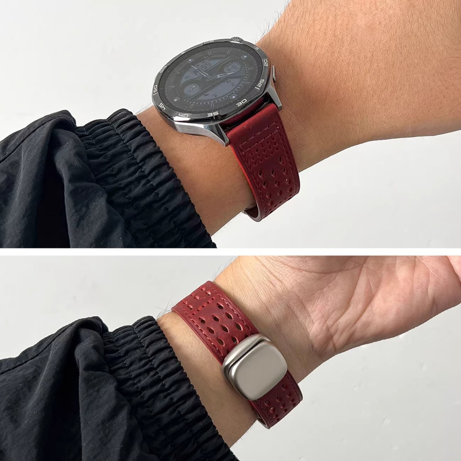 Crazy Horse Leather Magnetic W - Accessories For Galaxy Watch 5 ulasan dan harga