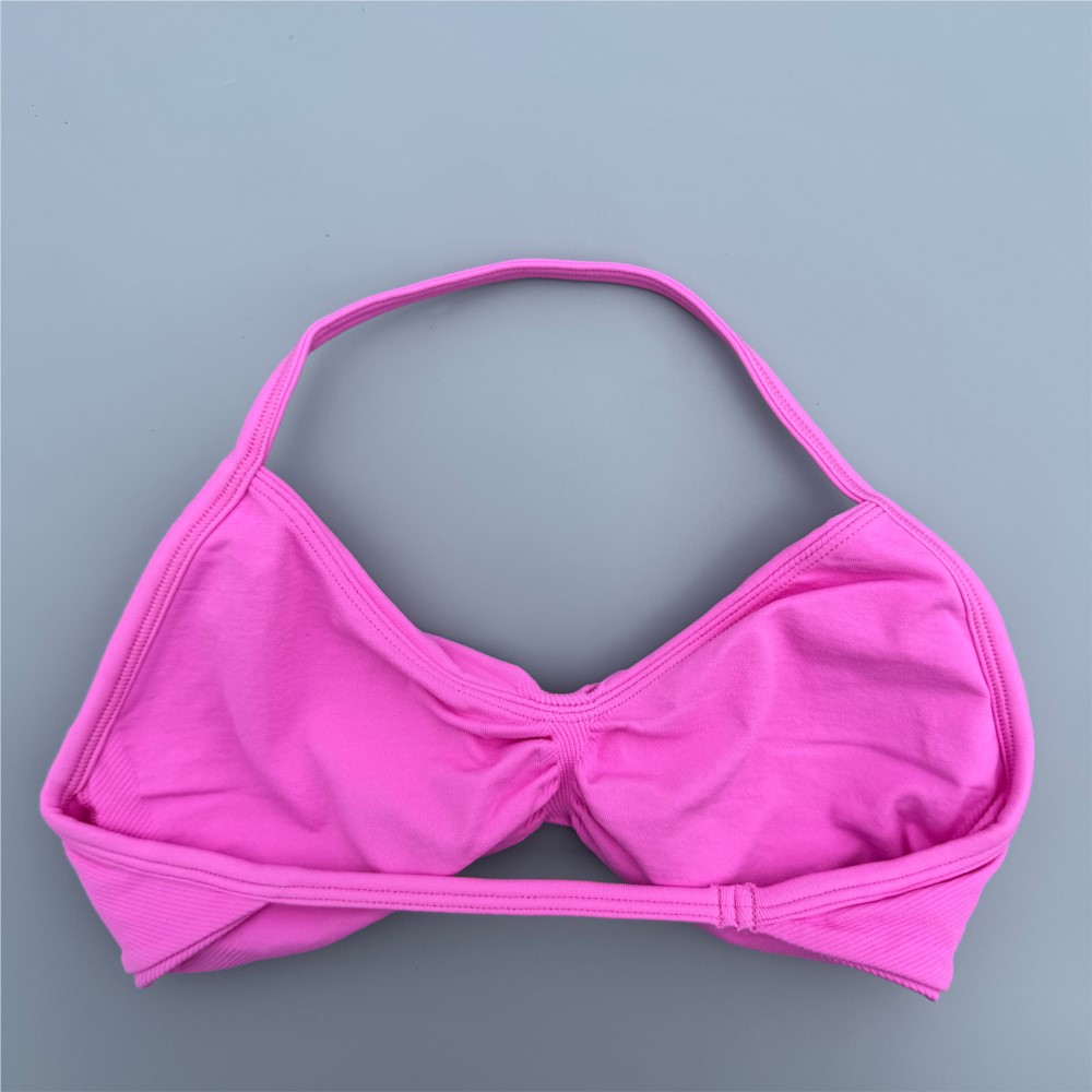 Strappy Bra Gym Top Women High - Rugged Sport Strap ulasan dan harga