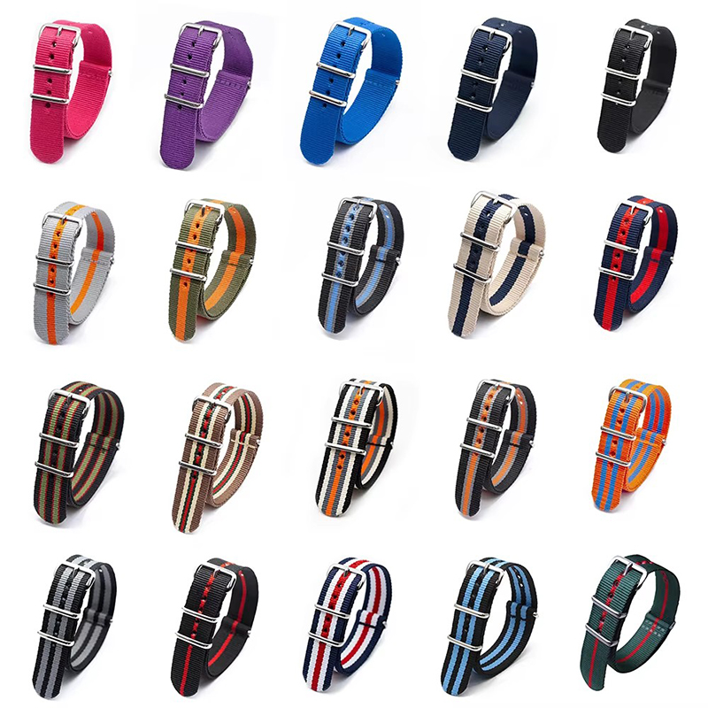 18/20/22/24mm Cambos Stripes S - Nylon Nato Strap ulasan dan harga