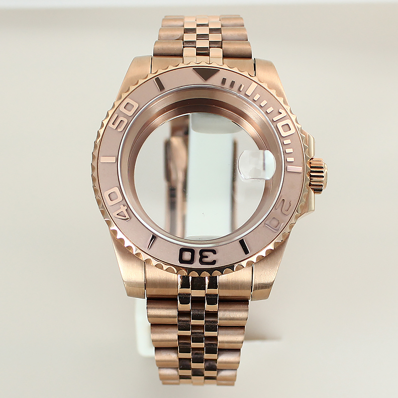 40mm Silvery Rose Gold Watch C - Ceramic Link Bracelet ulasan dan harga