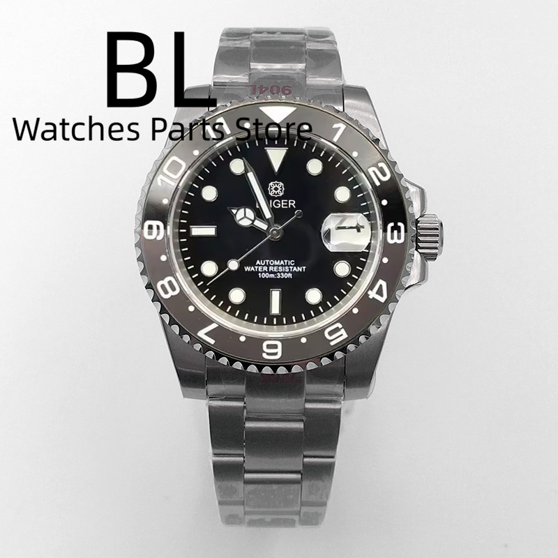 BLIGER 40mm Men's Watch NH35 A - Ceramic Link Bracelet ulasan dan harga