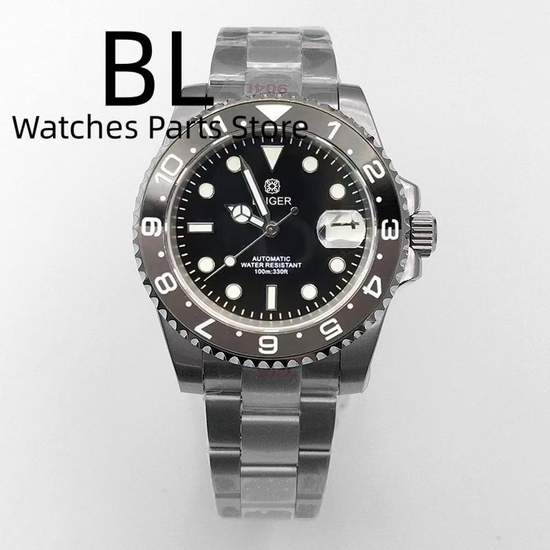 BLIGER 40mm Men's Watch NH35 A - Ceramic Link Bracelet ulasan dan harga