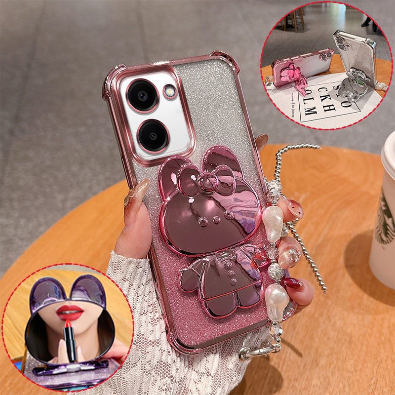 Fashion Cute 3D Bunny Mirror S - Vivo Y28 ulasan dan harga
