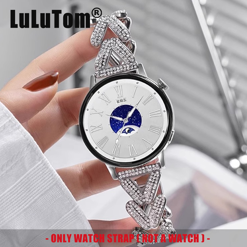 Luxury Diamond Wheat Metal Str - Accessories For Galaxy Watch 5 ulasan dan harga
