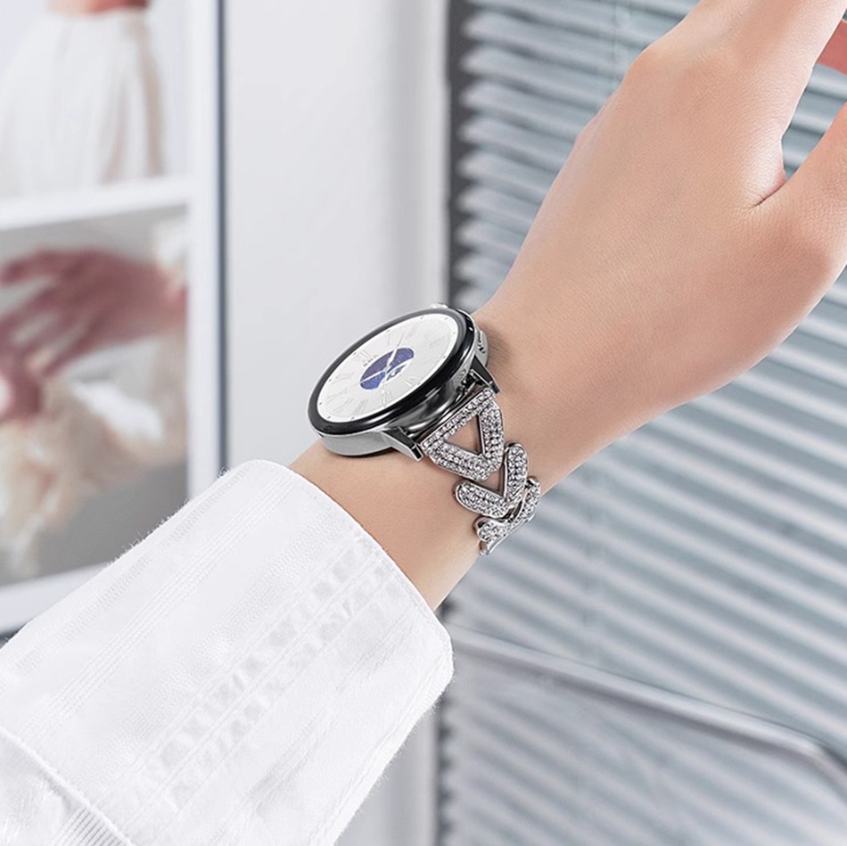 Luxury Diamond Wheat Metal Str - Accessories For Galaxy Watch 5 ulasan dan harga
