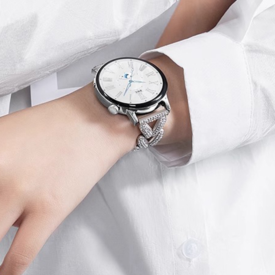 Luxury Diamond Wheat Metal Str - Accessories For Galaxy Watch 5 ulasan dan harga
