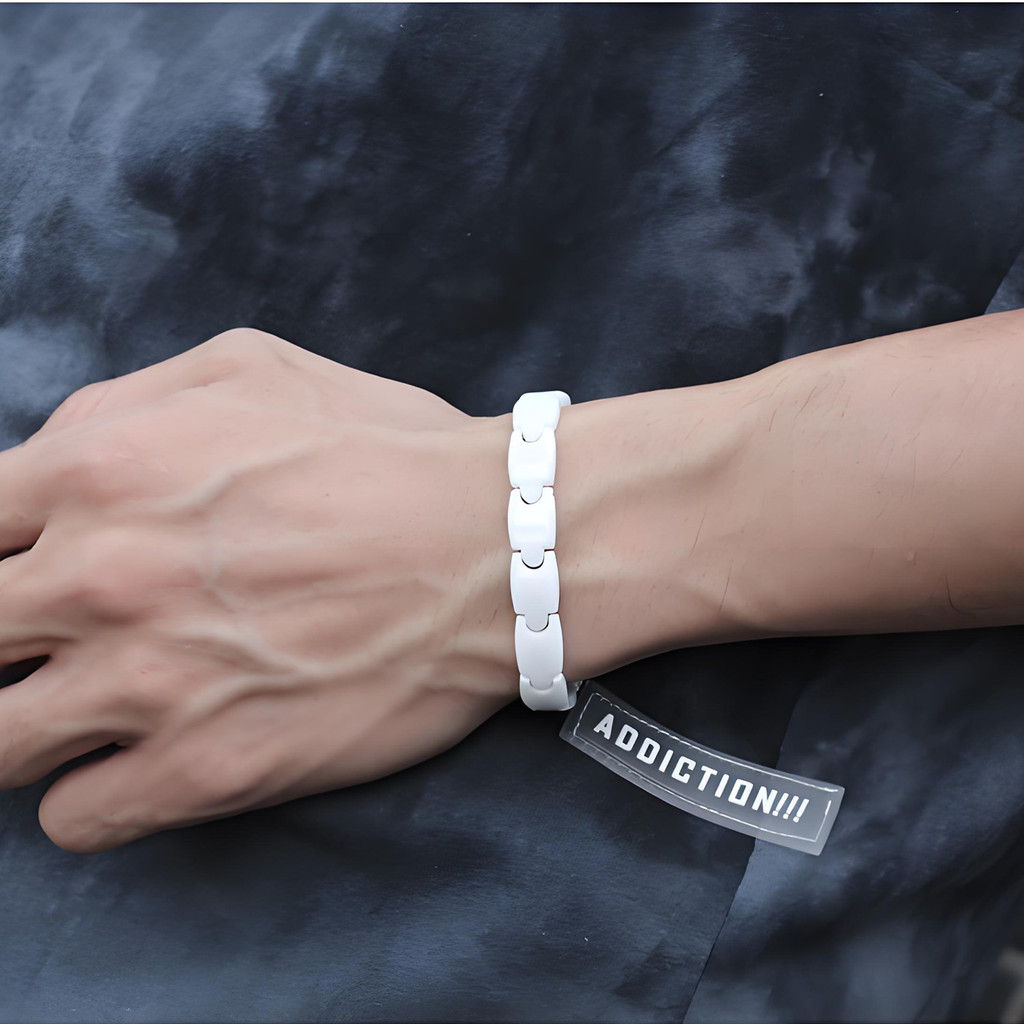 Aradoo Premium Ceramic Hematit - Ceramic Link Bracelet ulasan dan harga