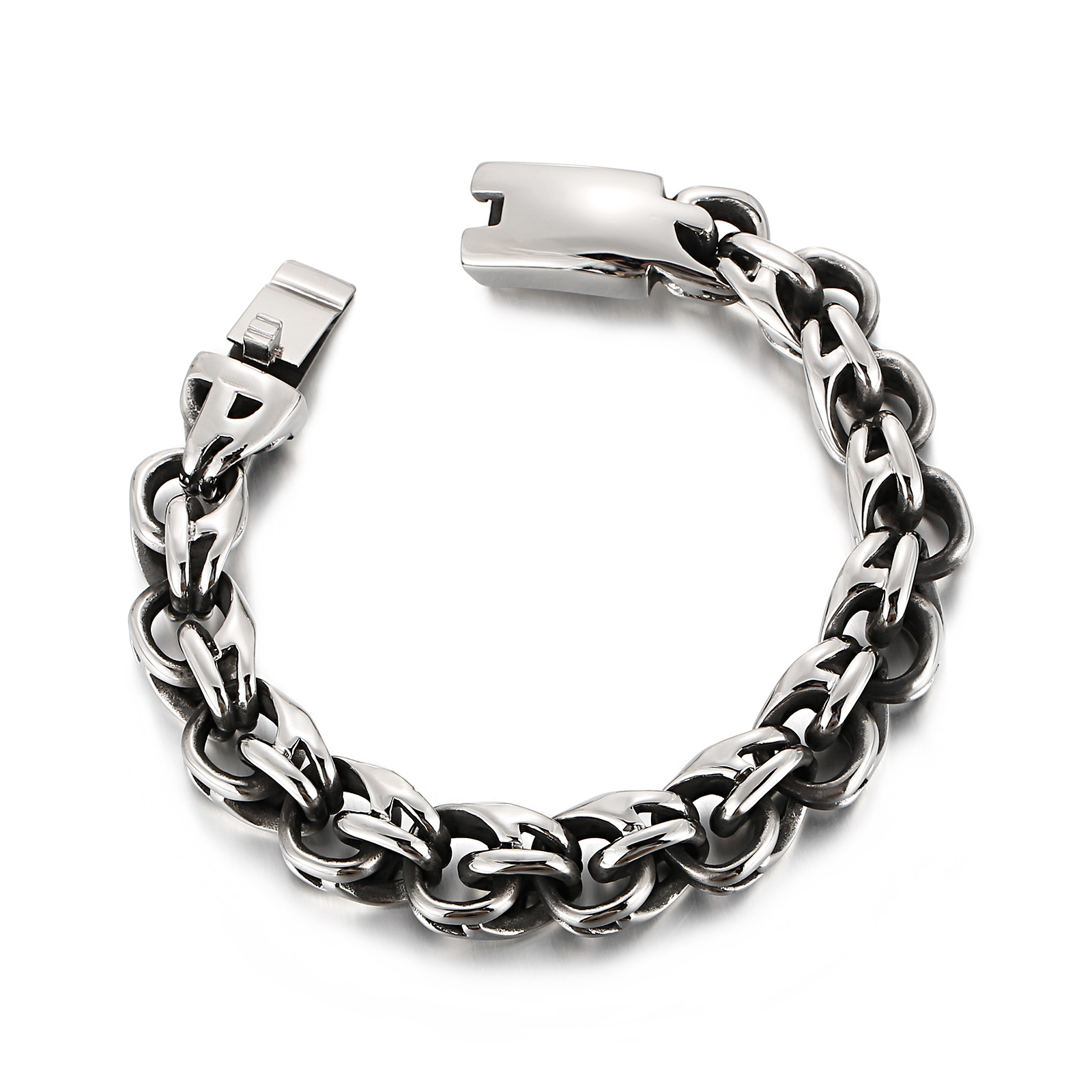 Twisted Link Chain Men Bracele - Ceramic Link Bracelet ulasan dan harga