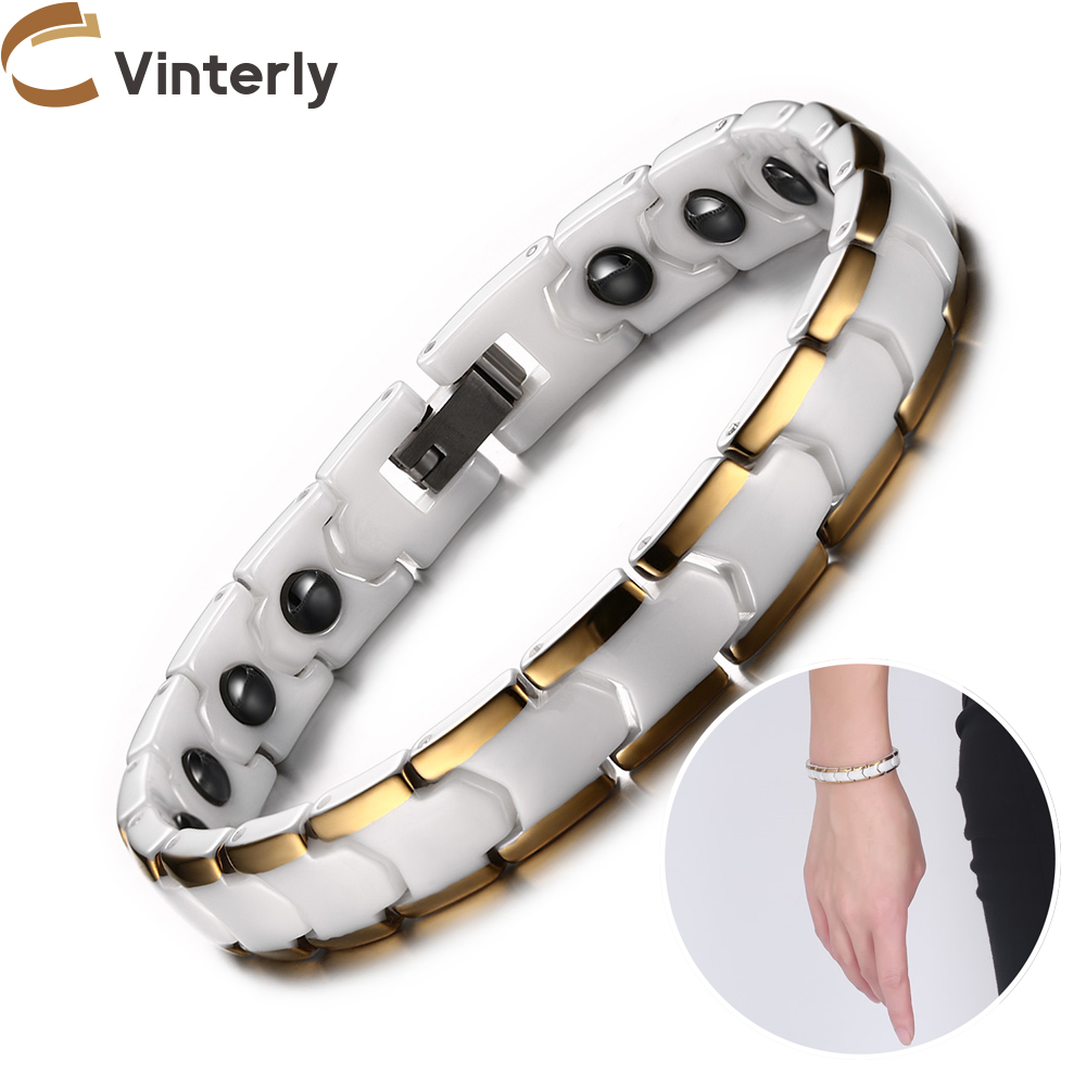 Vinterly Bracelets for Women A - Ceramic Link Bracelet ulasan dan harga
