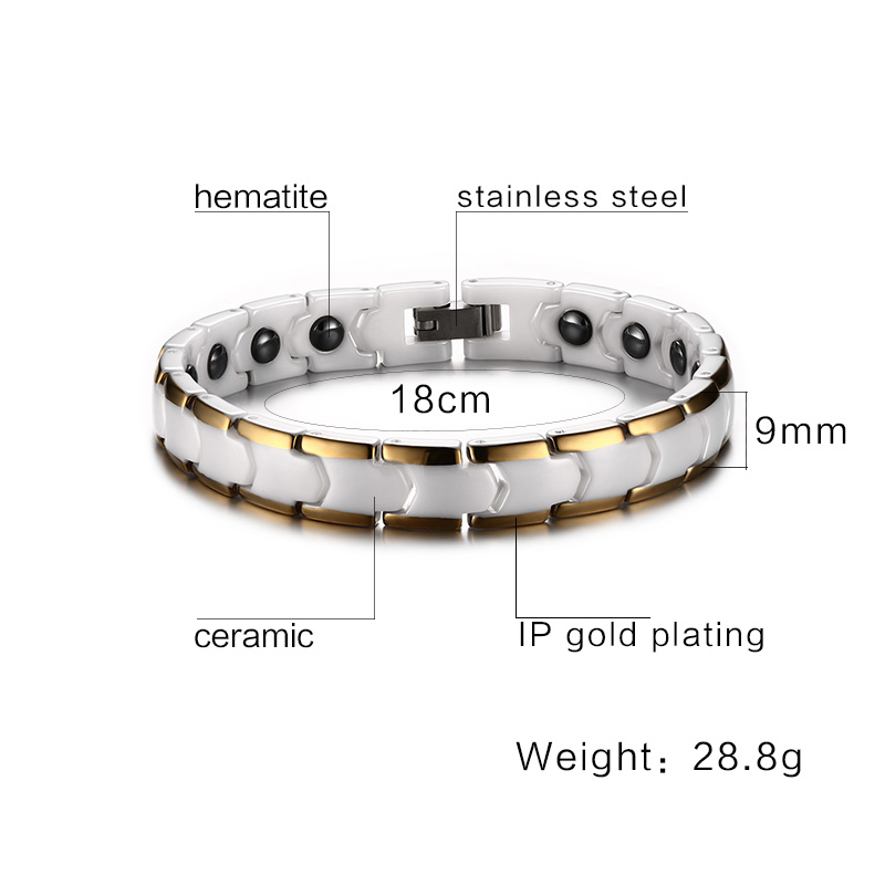 Vinterly Bracelets for Women A - Ceramic Link Bracelet ulasan dan harga