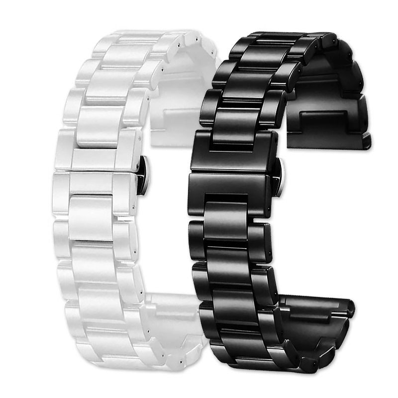 22mm ceramic watch Strap For A - Ceramic Link Bracelet ulasan dan harga