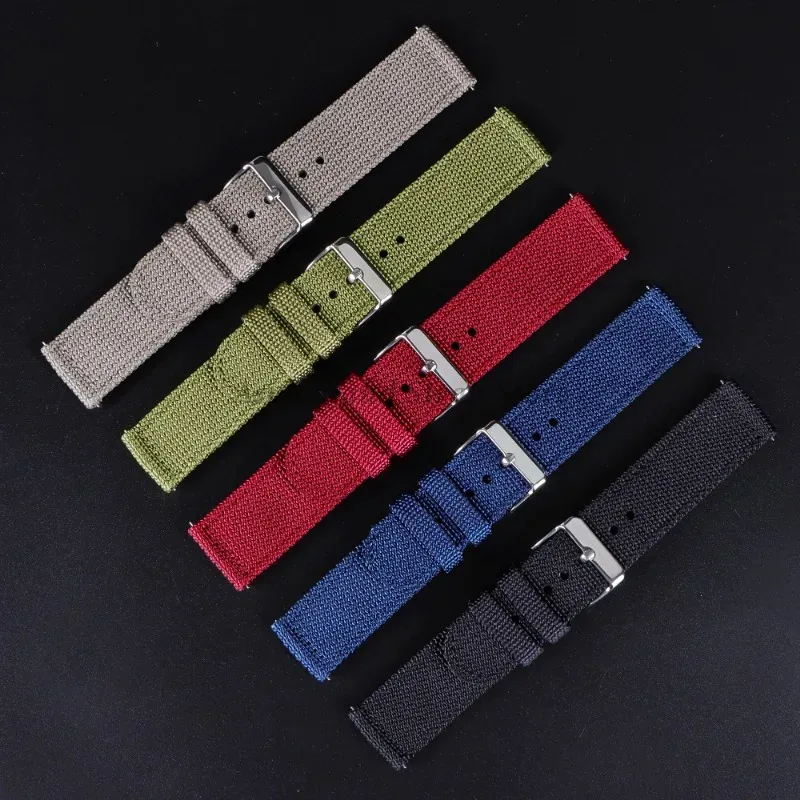 18 20 22 24mm Nylon Canvas Str - Nylon Nato Strap ulasan dan harga