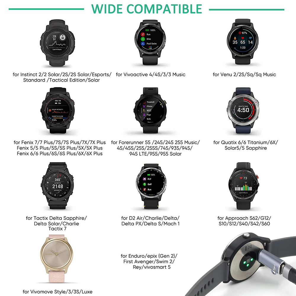 Type C/Micro USB/IOS Charging  - Garmin Smartwatch Accessories ulasan dan harga