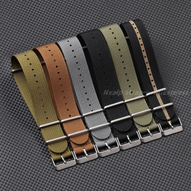 Ribbed Nylon Watch Strap 18mm  - Nylon Nato Strap ulasan dan harga