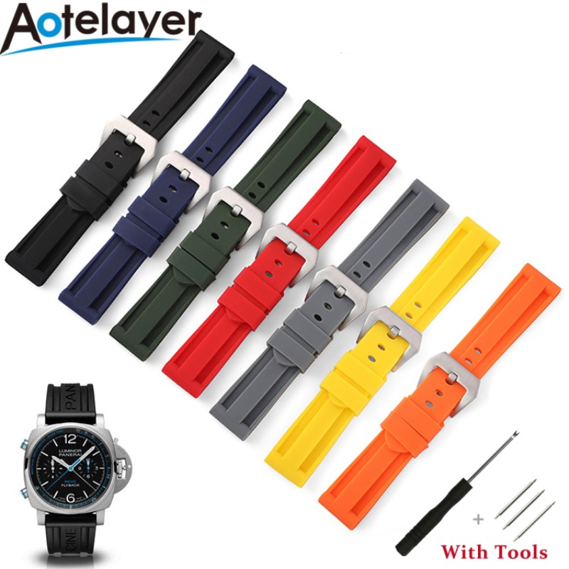 20mm 22mm 24mm 26mm Silicone W - Silicone Band Replacement ulasan dan harga