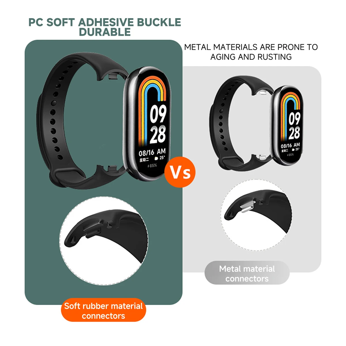 Strap for Xiaomi Mi Band 9/9 N - Silicone Band Replacement ulasan dan harga