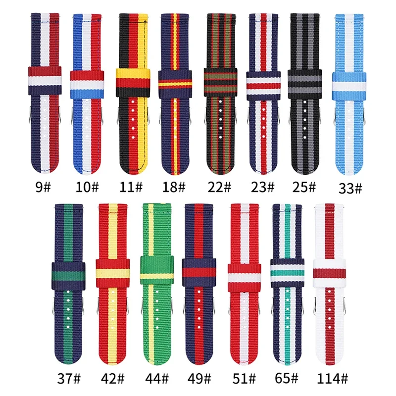 20mm 22mm Woven Nylon Strap fo - Nylon Nato Strap ulasan dan harga