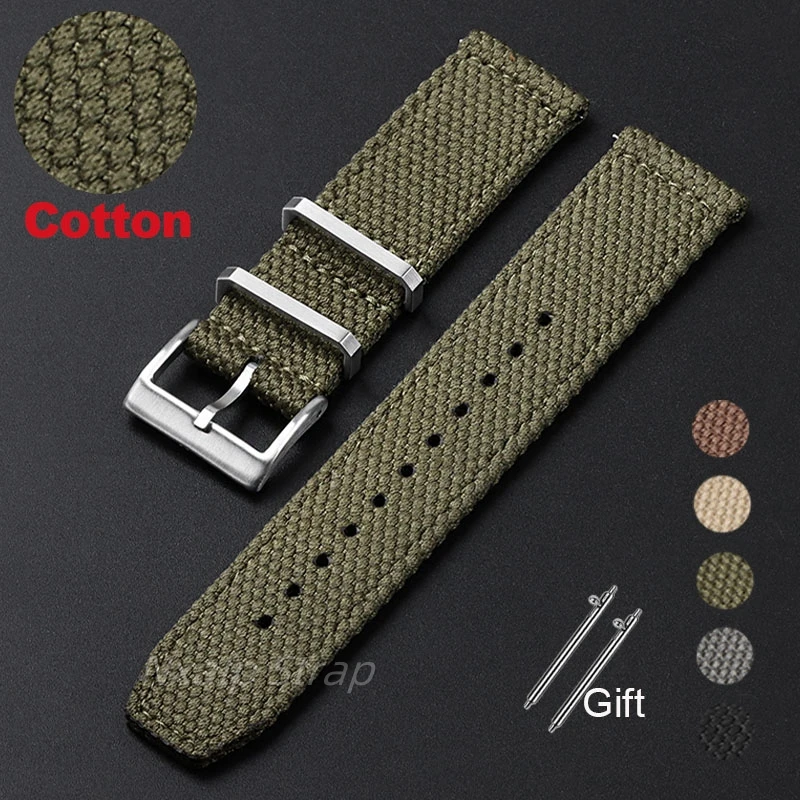 20mm 22mm Nylon Cotton Watch S - Nylon Nato Strap ulasan dan harga