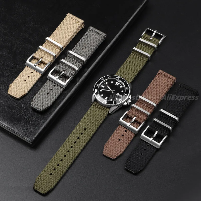 20mm 22mm Nylon Cotton Watch S - Nylon Nato Strap ulasan dan harga