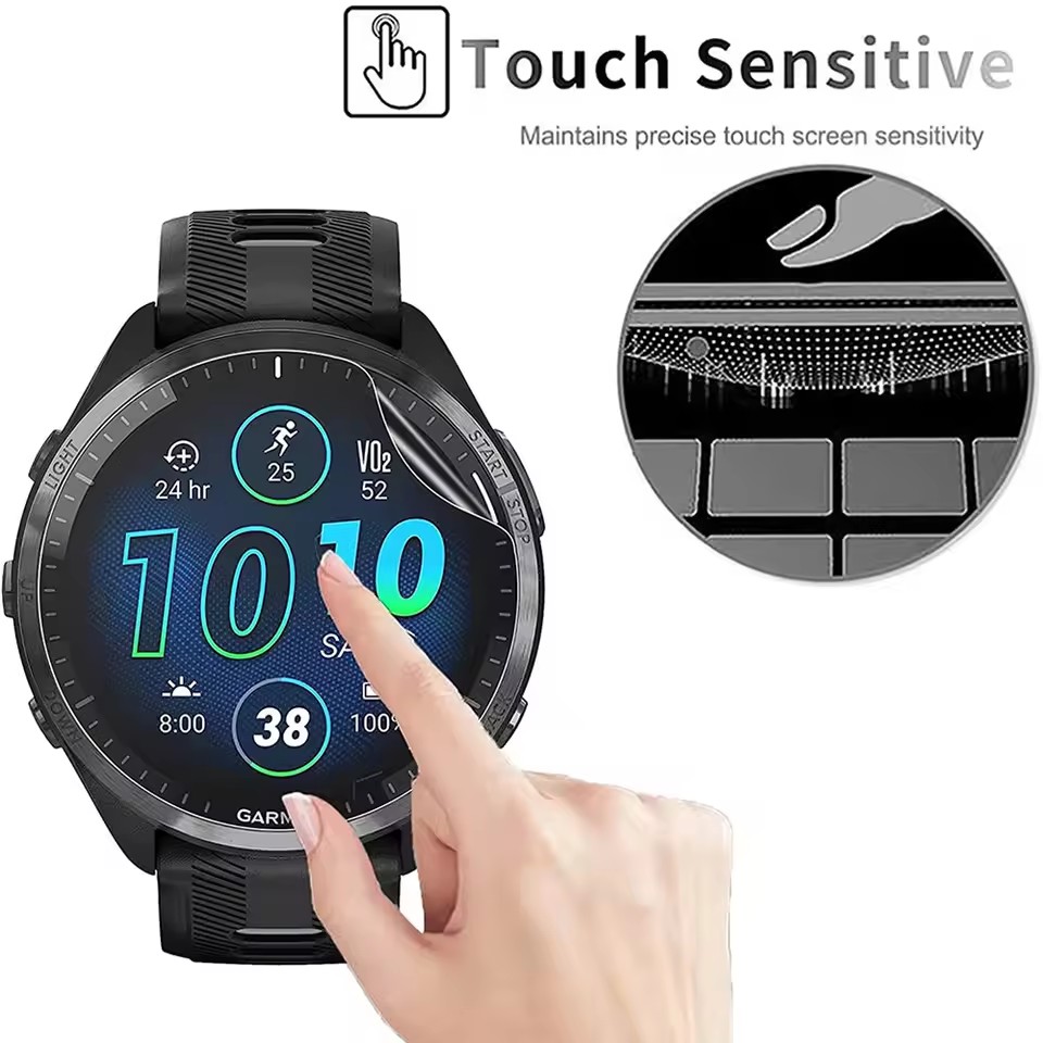 3Pcs Soft HD Hydrogel Protecti - Garmin Smartwatch Accessories ulasan dan harga
