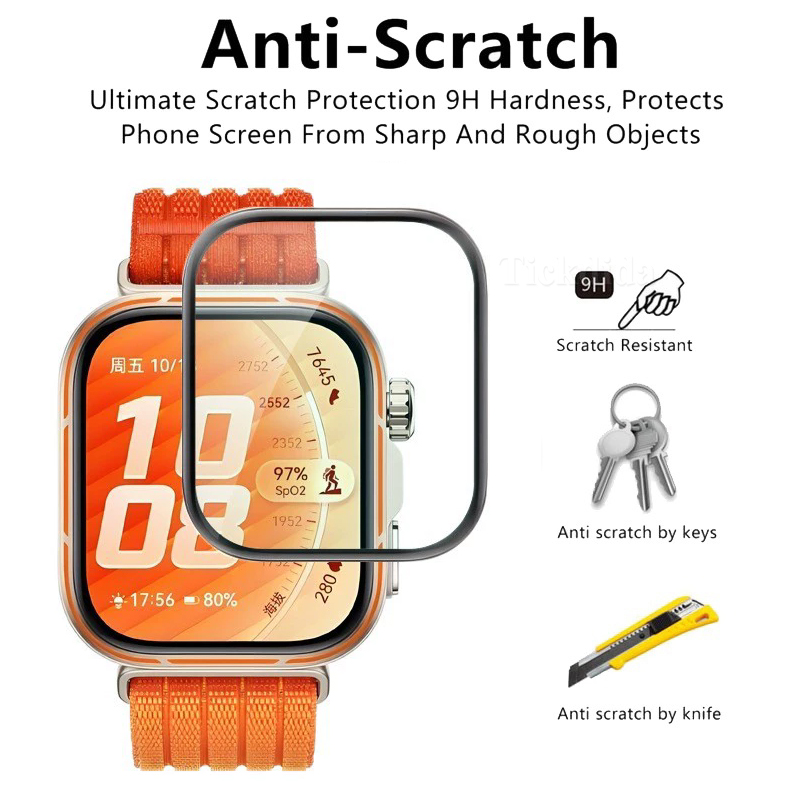 Soft Tempered Glass for Huawei - Watch Face Protector ulasan dan harga