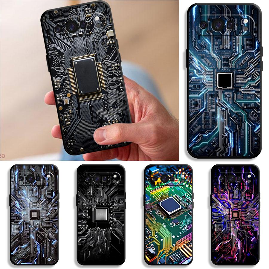 Retro Circuit Board Funda Phon - Google Pixel 9 Pro ulasan dan harga