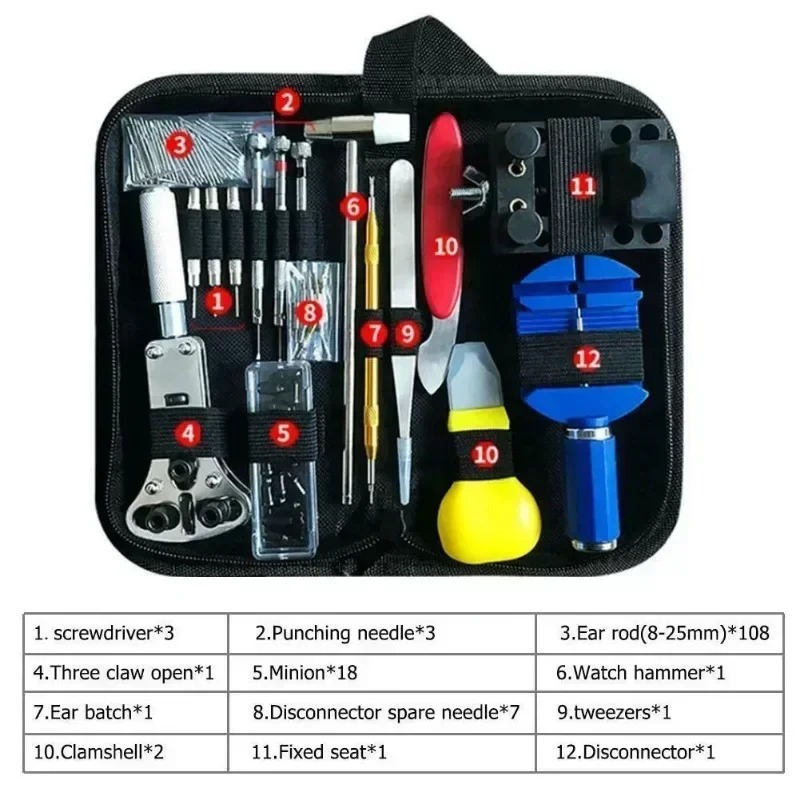 147Pcs Watchmaker Repair Tool  - Tool Kit Strap Change ulasan dan harga