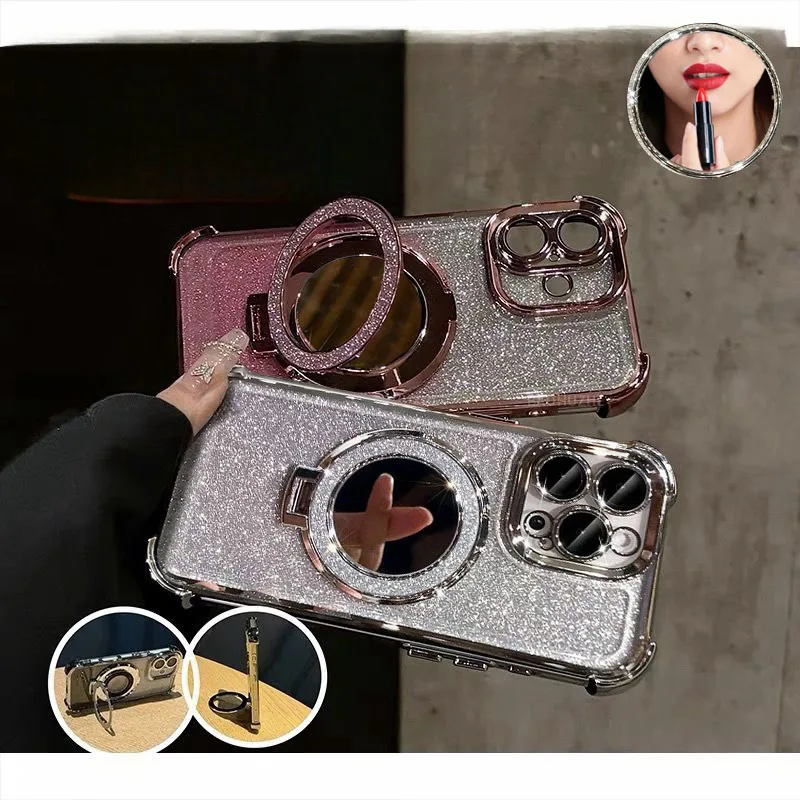 Glitter Mirror Holder Case For - Vivo Y28 ulasan dan harga